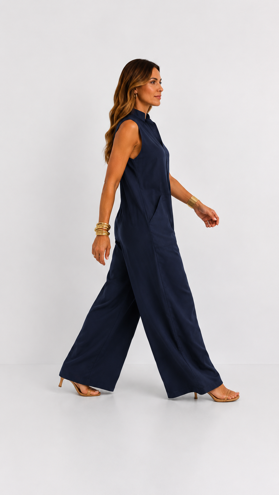Claire | Combinaison en Lin Ample et Élégante