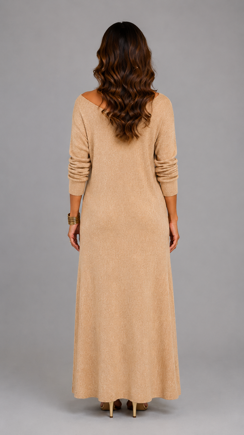 Asterelle | Robe Midi Élégante avec Fente Latérale