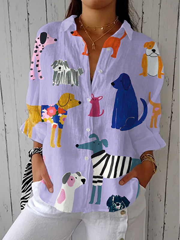 Florence | Blouse Motifs Canins Fantaisie